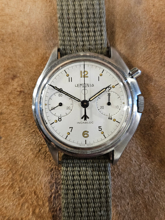 Lemania Royal Navy Nuclear Submarine Series 3 watch from the 1960s.