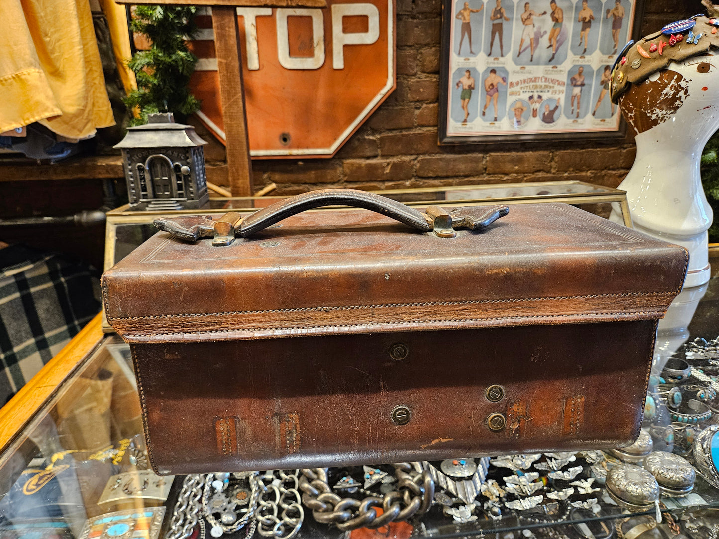 Pre WWI US RIA Rock Island Aresenal 1908 Telescope Leather box