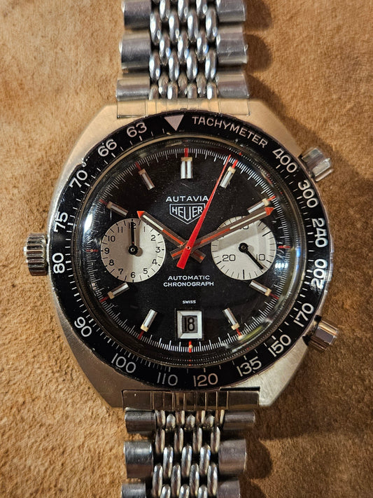 Heuer Autavia 1163 Viceroy Chronograph watch from the early 1970s