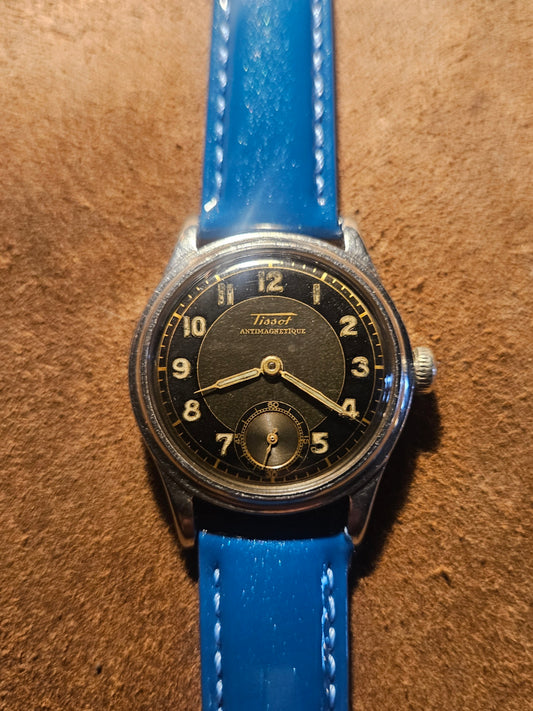 Tissot Duo tone dial sport watch from the 1940s