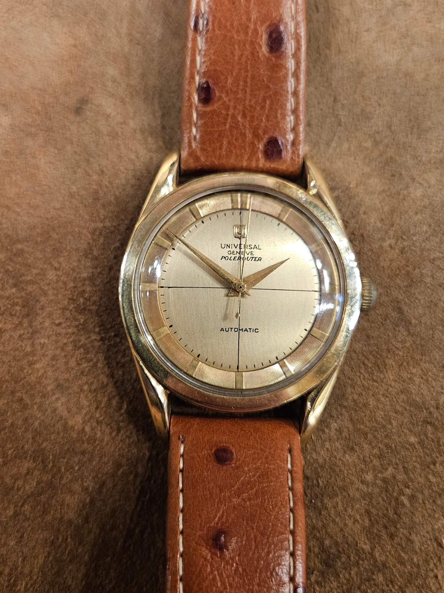 Universal Geneve Polerouter watch from the 1960s