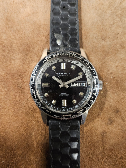 Caravelle World Timer GMT from 1969