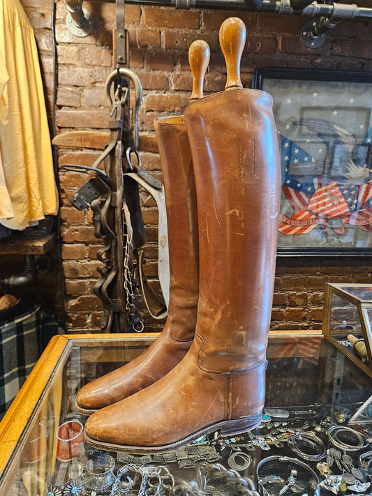 Abercrombie & Fitch Equestrian Riding boots with wooden trees