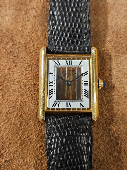 Cartier Tank Vermeil watch from the 1990s