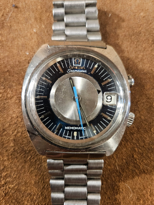 Omega Memomatic Alarm with date watch from the 1970s