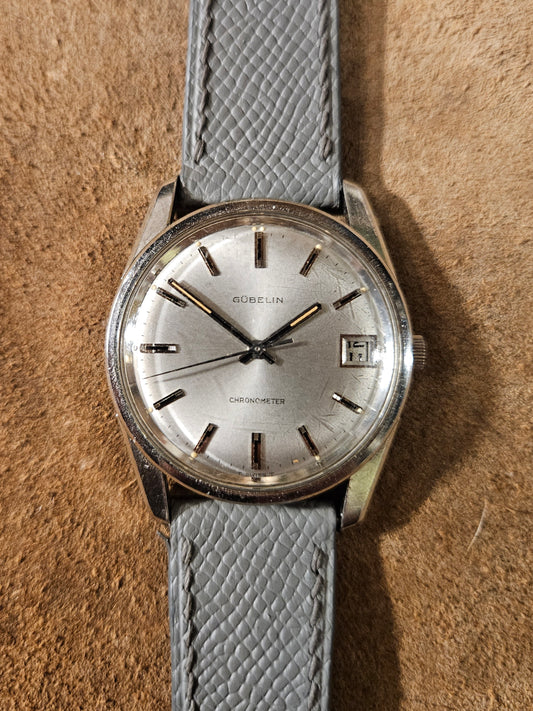 Gubelin by Eterna matic watch in steel from the 1960s