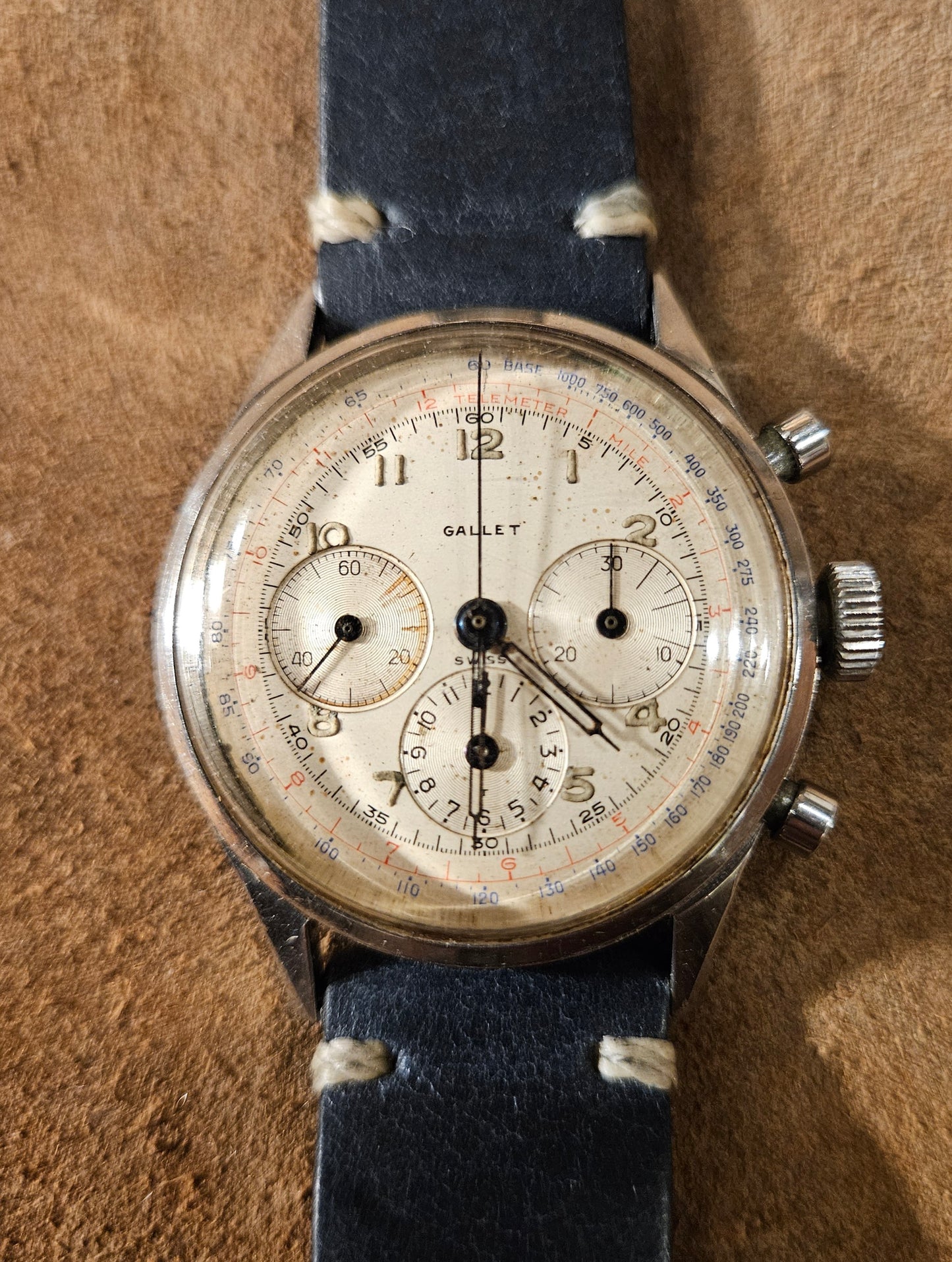 Gallet Multi Chron 12 Chronograph from the 1950s watch