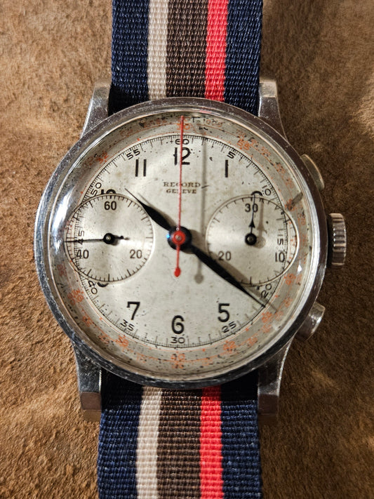 Record 2 Register Chronograph watch from the 1940s