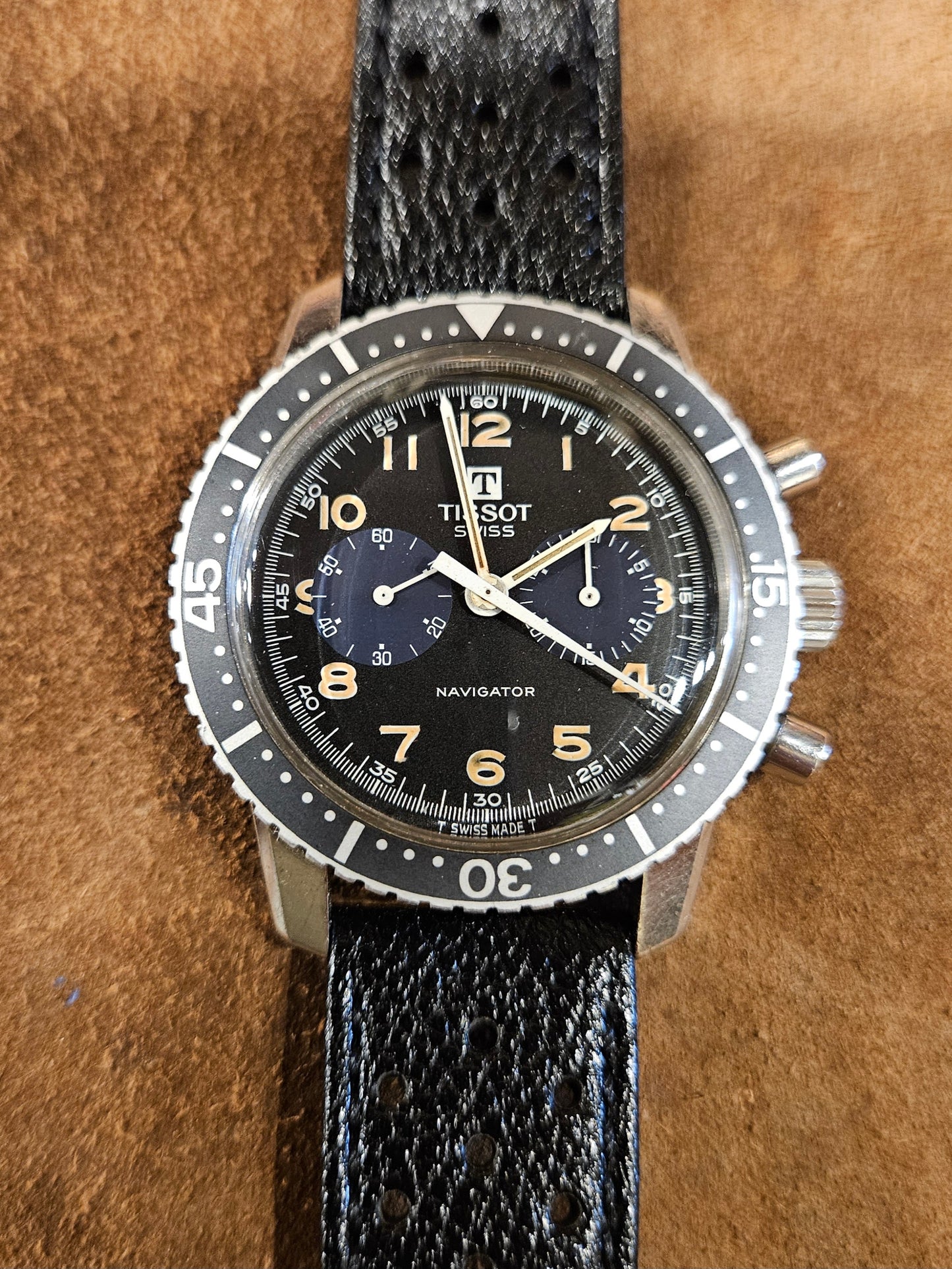Tissot Navigator 817 Chronograph watch from the 1960s