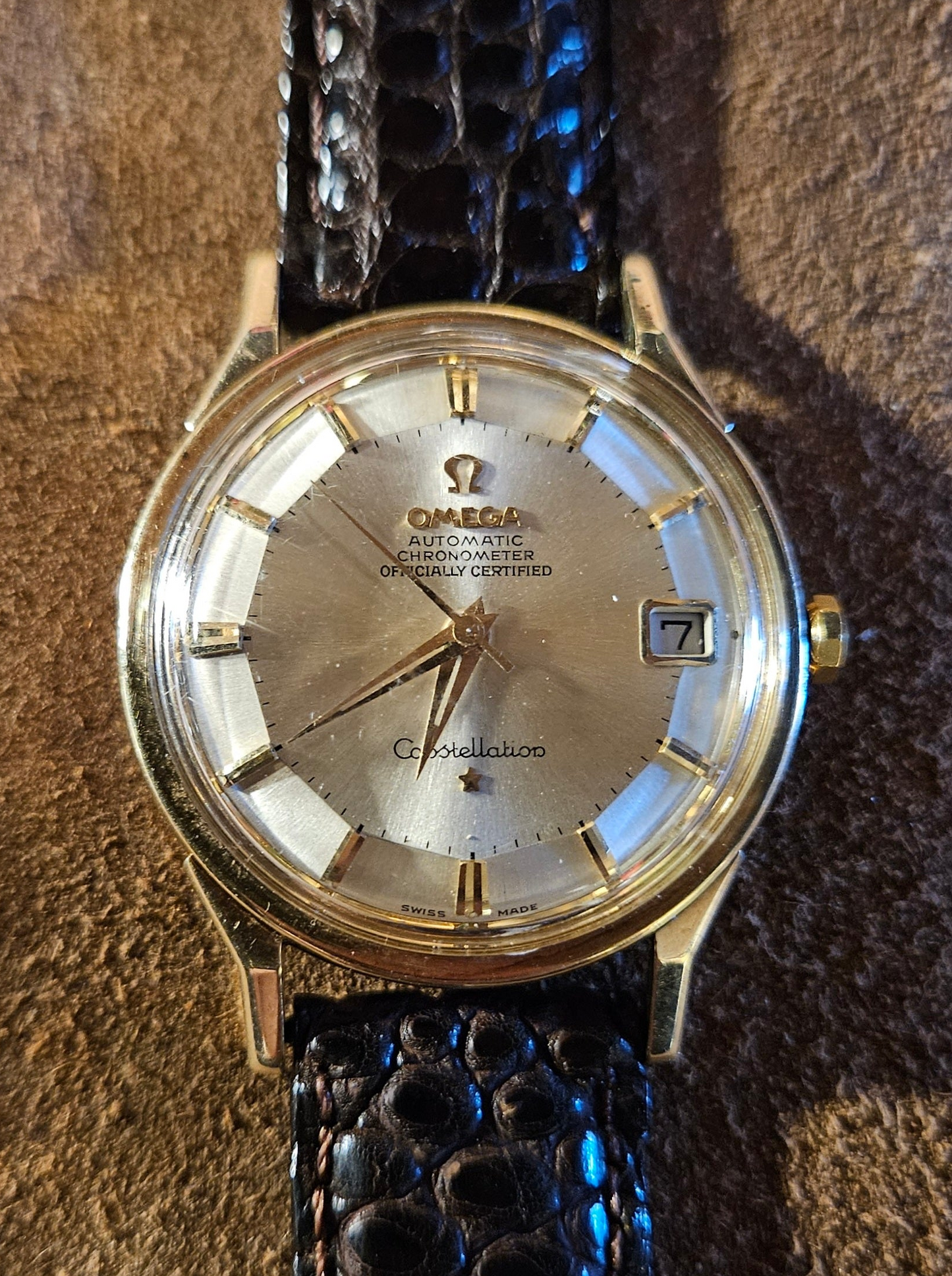 Omega Constellation Pie Pan with date watch from the 1960s