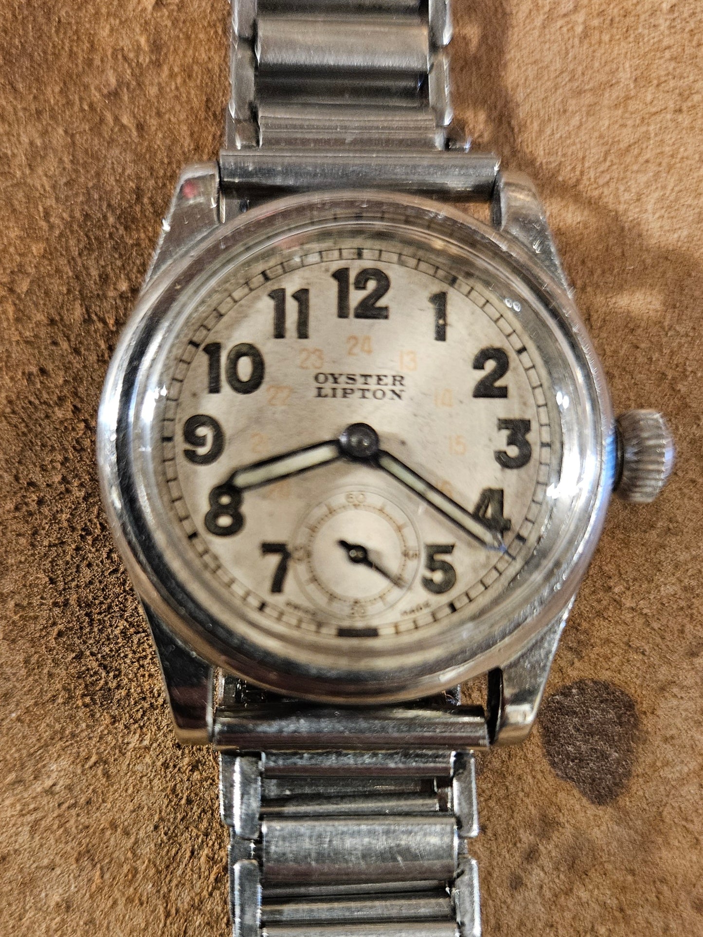 Rolex Oyster Lipton watch from the 1930s