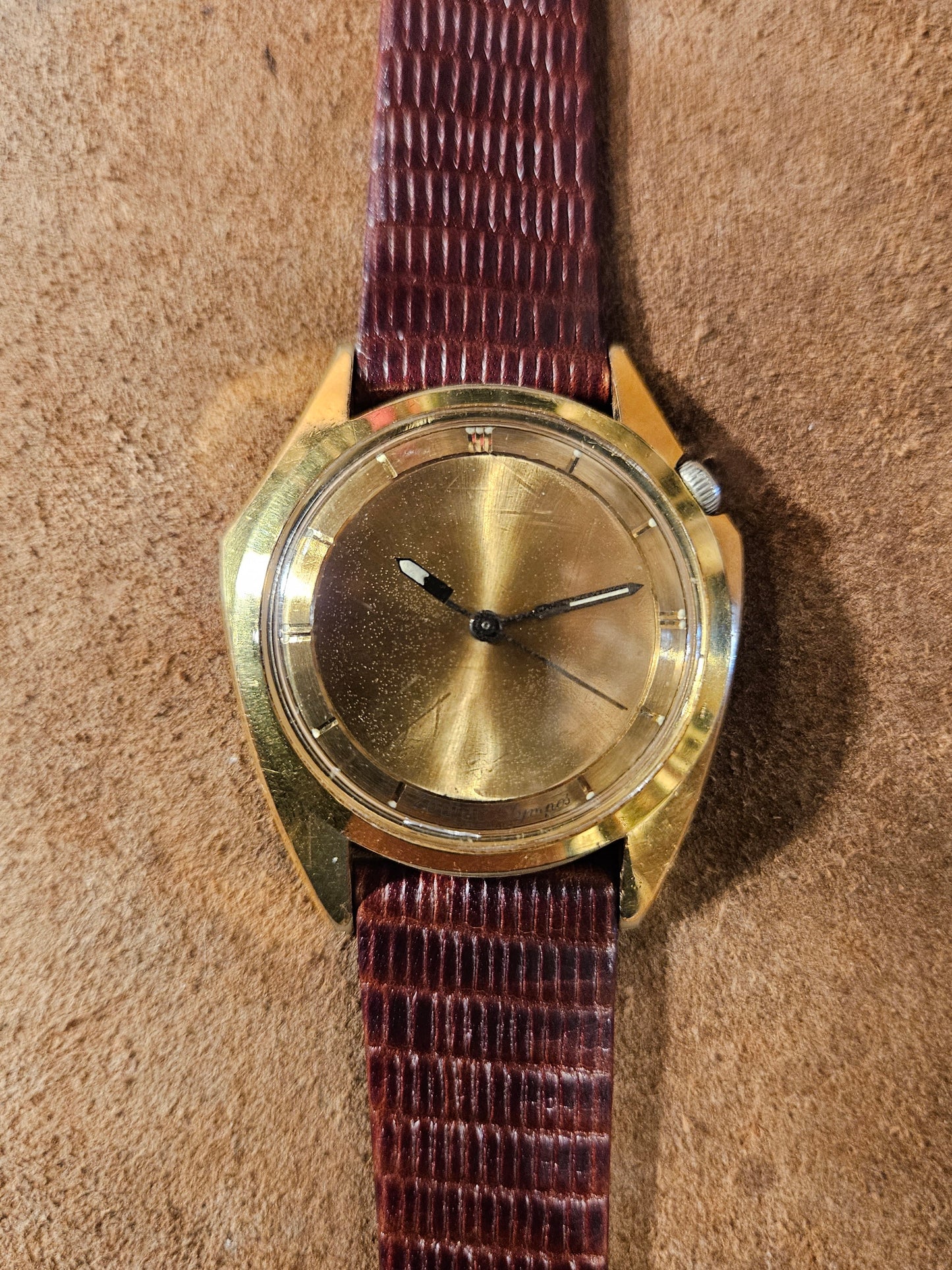 Zodiac Olympus Mystery dial Manta Ray watch from the 1970s