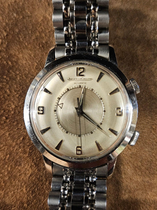 Jaeger Lecoultre Memovox steel watch from the 1960s