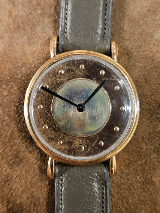 Jaeger Mystery dial watch from the 1950s