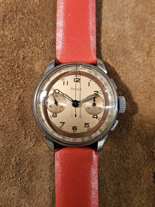 Doxa Chronograph 2 Register watch from the 1950s