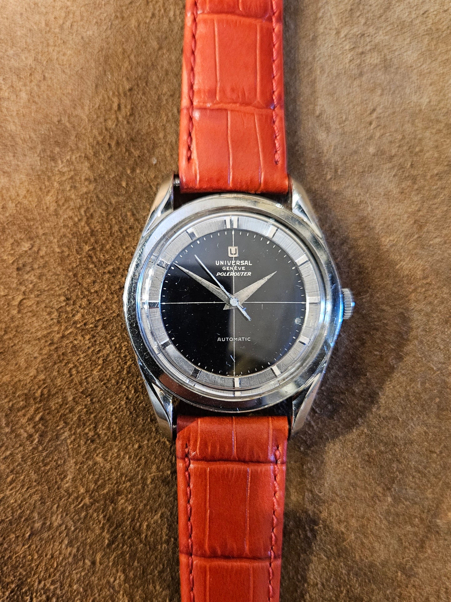 Universal Geneve Polerouter  watch from the 1950s.