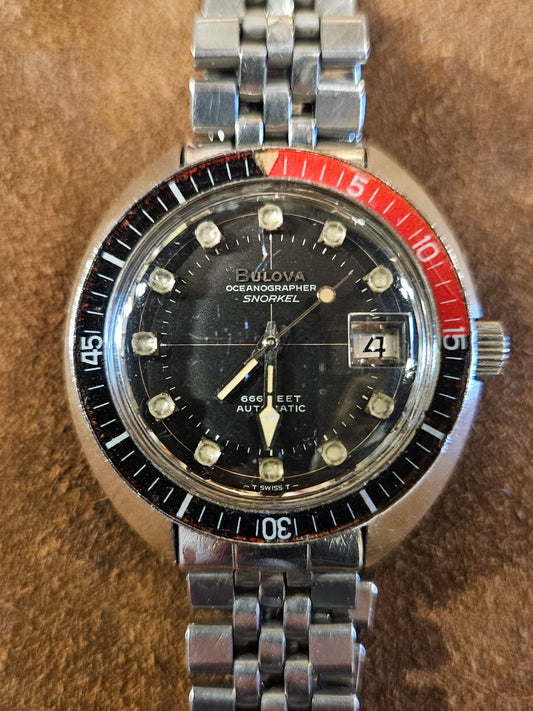 Bulova Snorkel Devil 666 watch from the 1970s