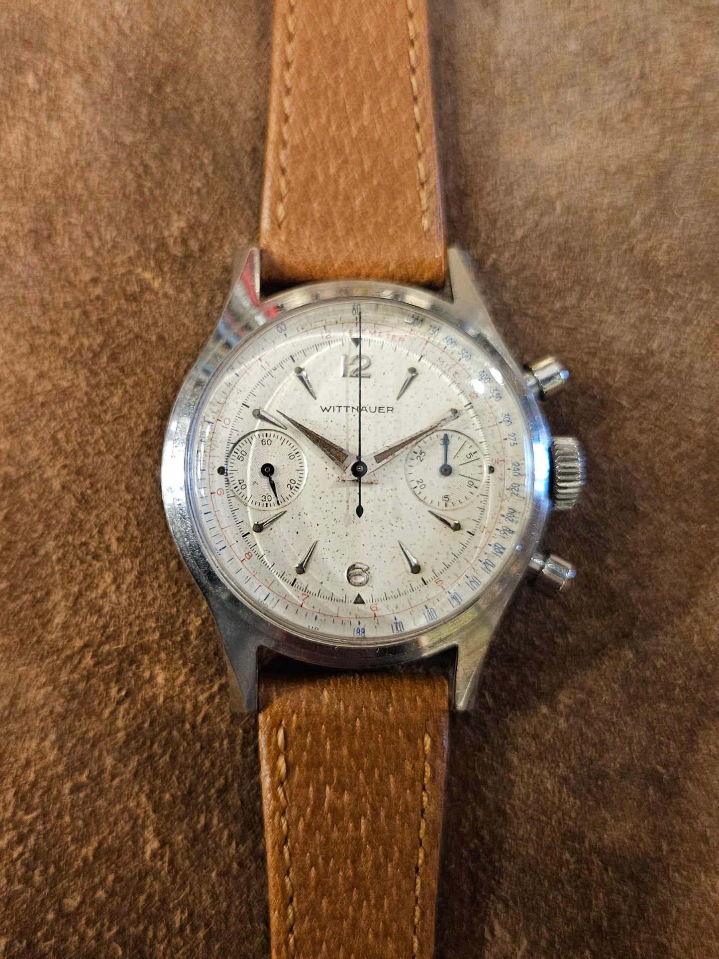 Wittnauer  3256 Chronograph watch from the 1960s