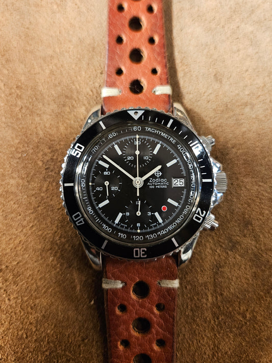 Zodiac Red dot Chronograph from the 1980s