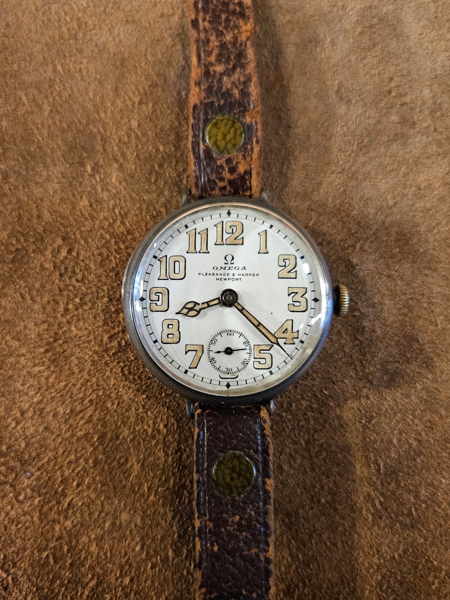 Omega Early wrist watch in silver from 1918