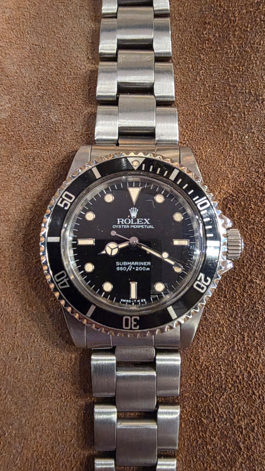 Rolex Submariner 5513 Spider dial watch from 1986