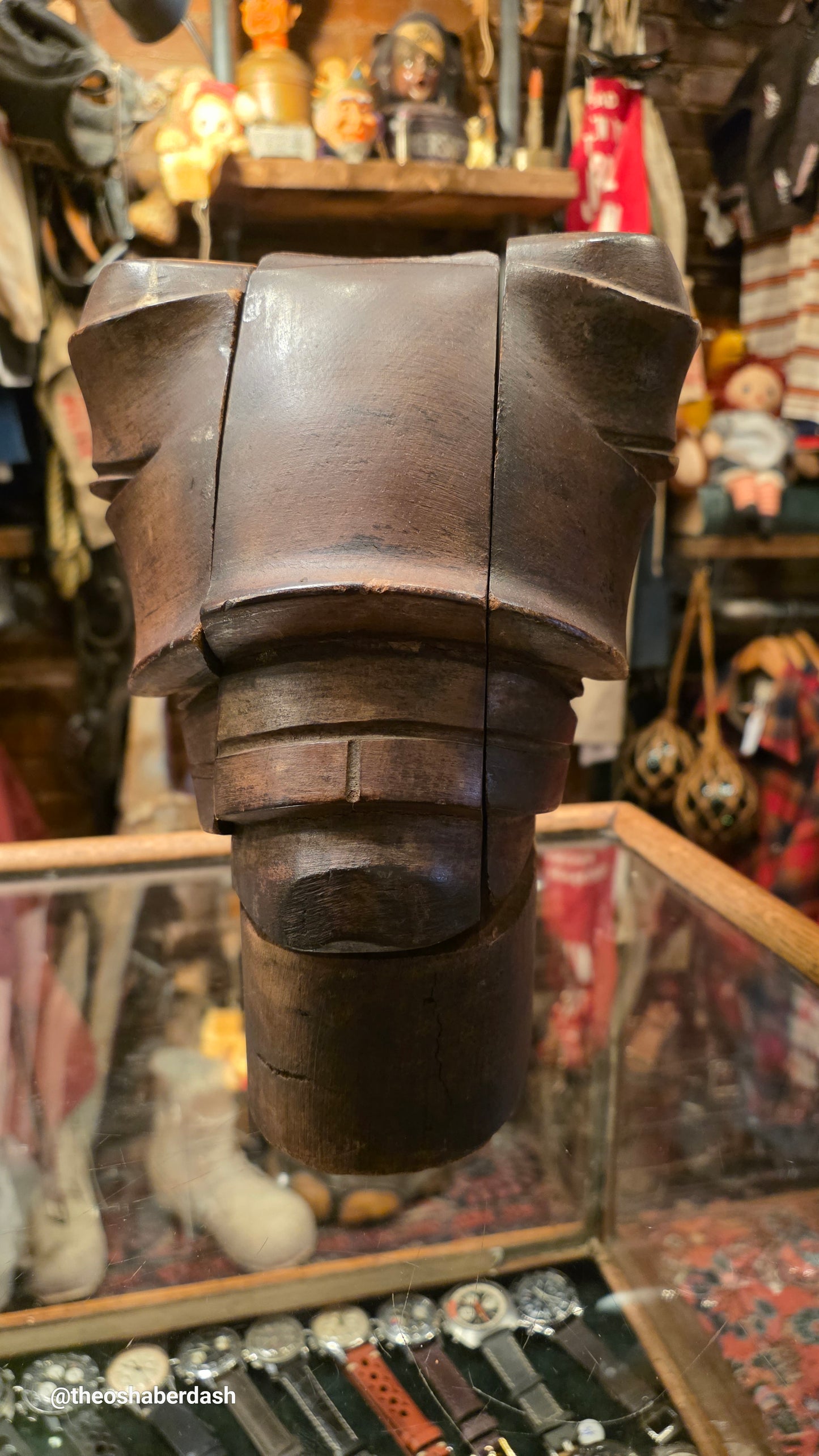 Vintage wooden hat Mold Maker