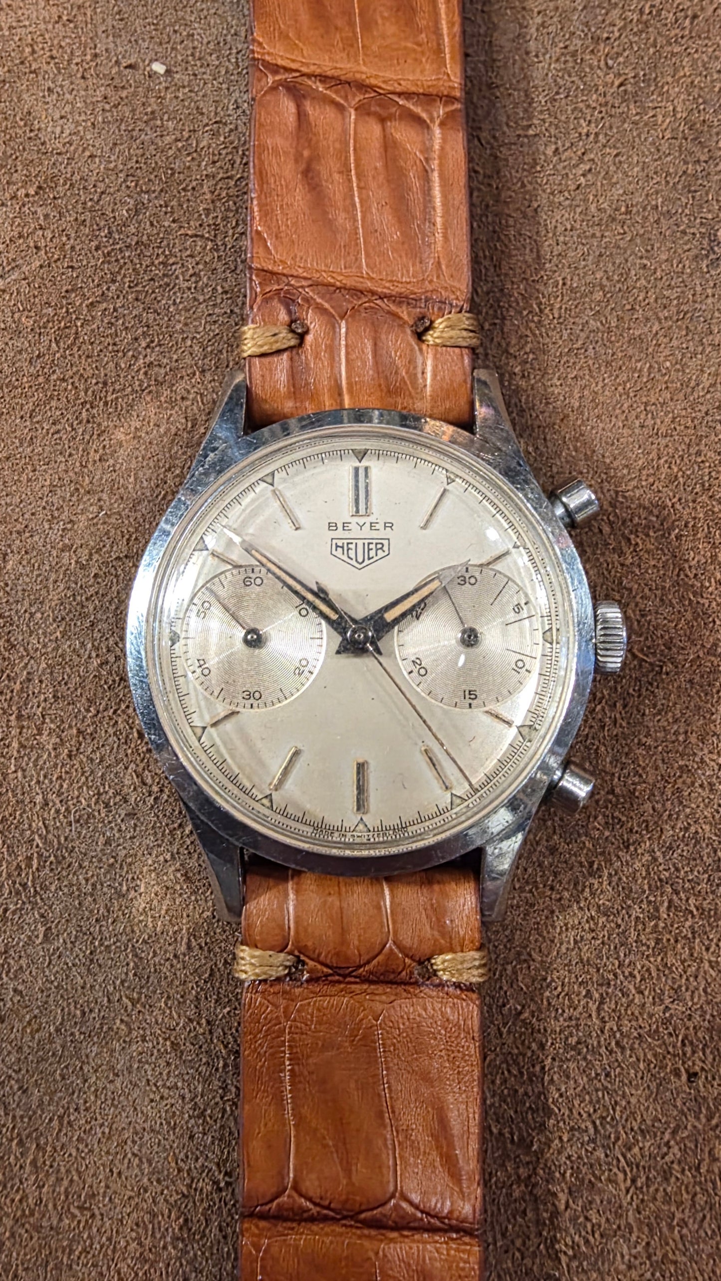 Heuer Pre Carrera watch from the 1950s