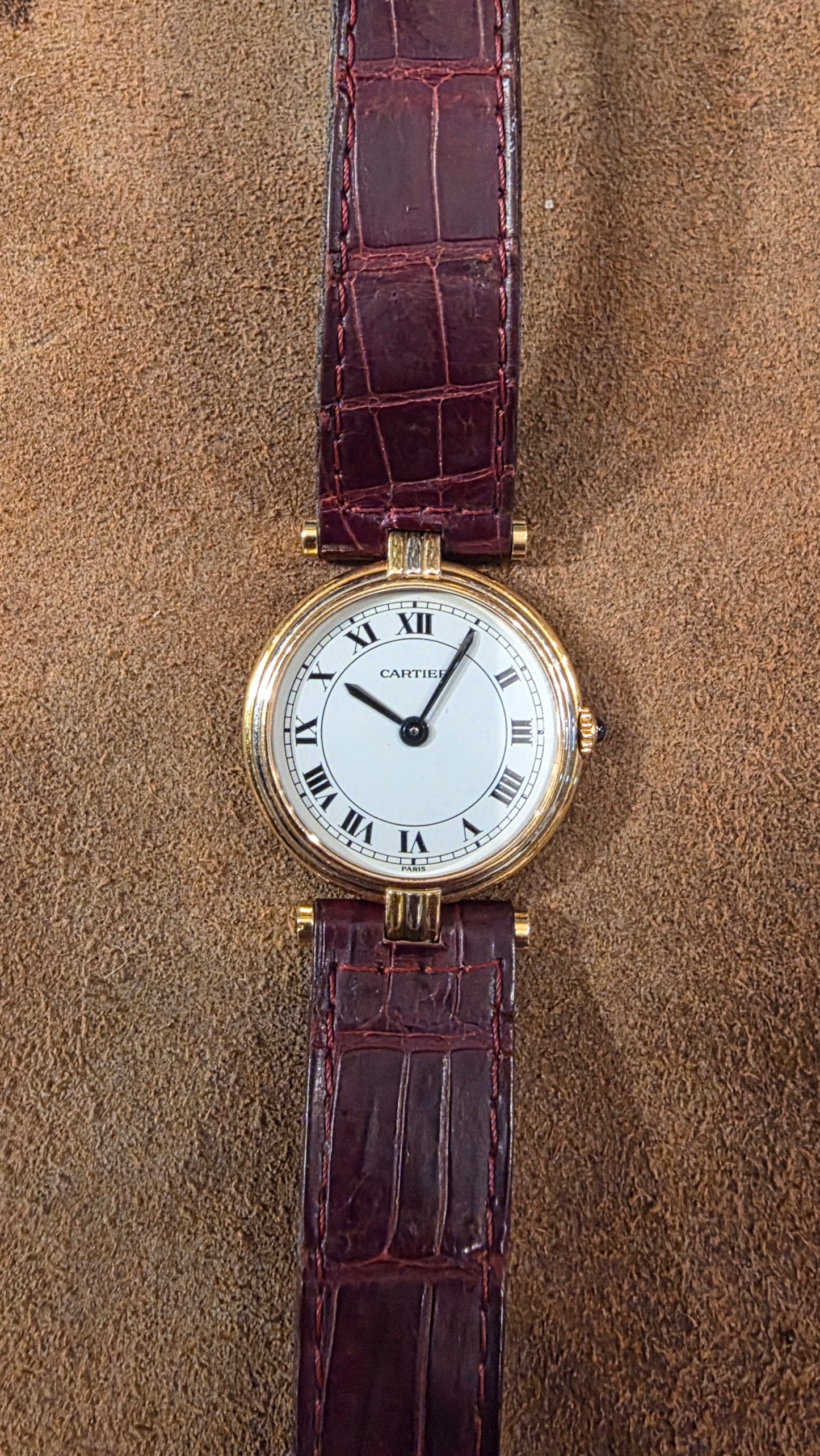 Cartier Vendome Trinity watch from the 1990s