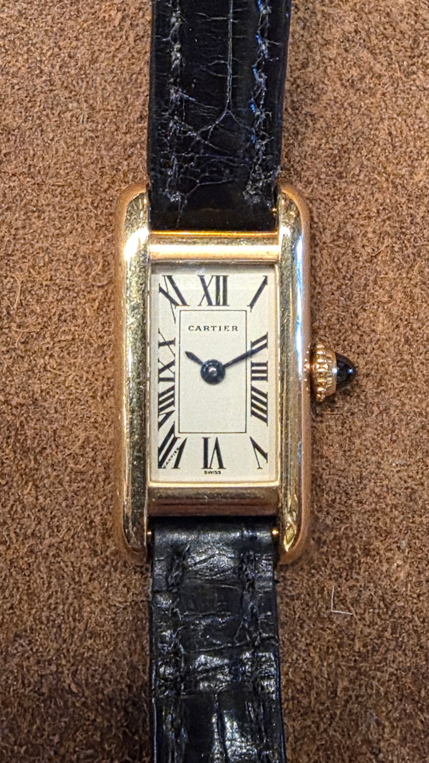 Cartier Alongee Mini tank watch from the 1990s