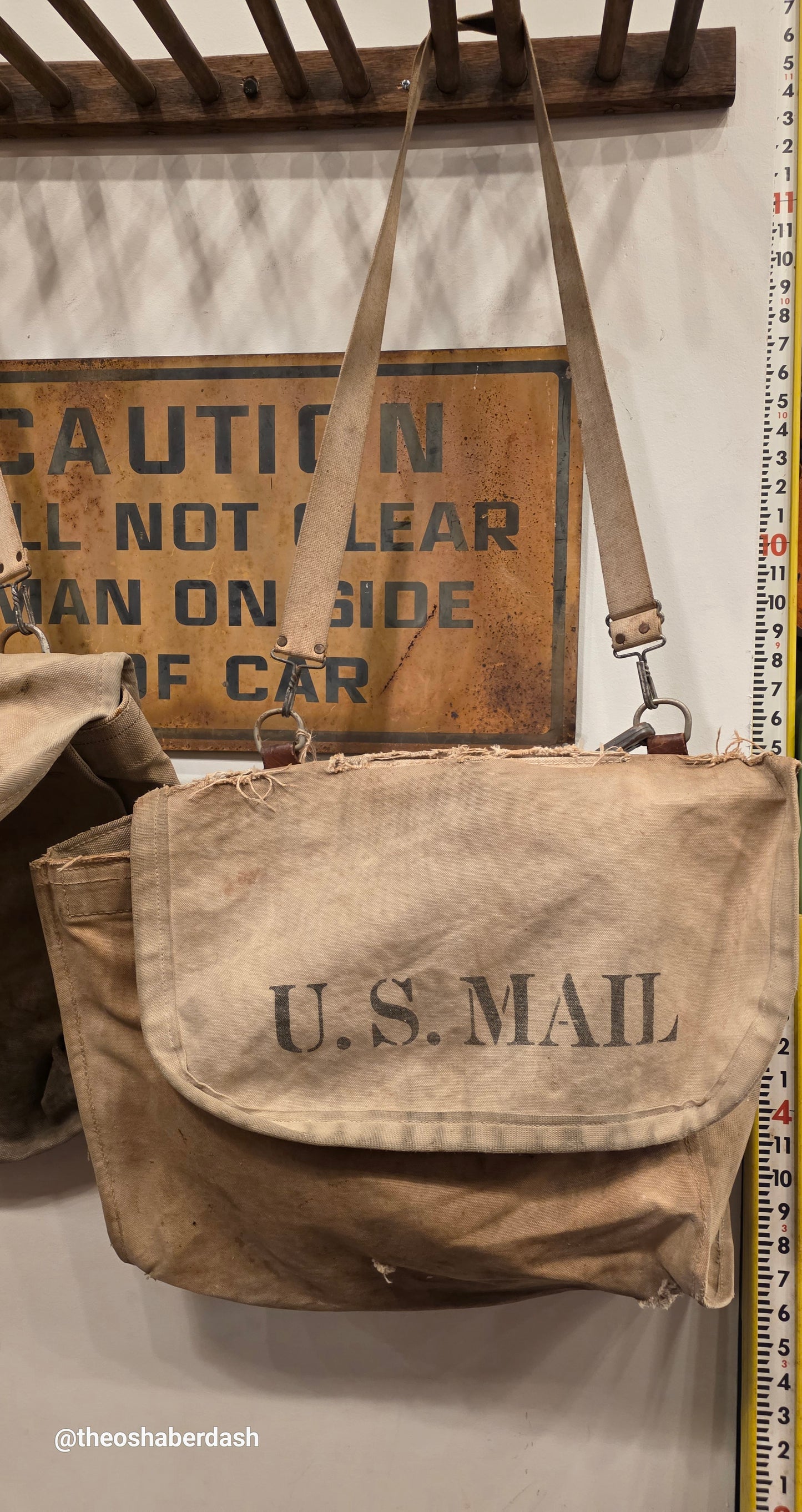 Early Canvas US Postal MAIL carrier bag
