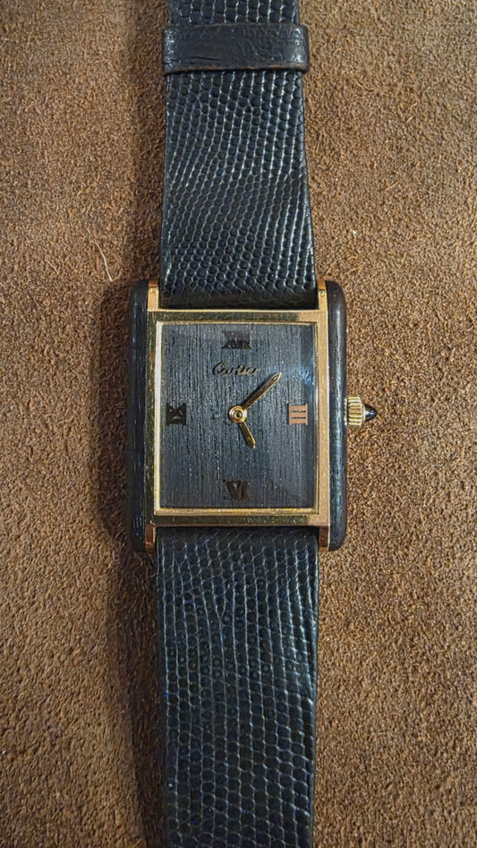 Cartier Palissandre De Rio Tank watch from the 1970s