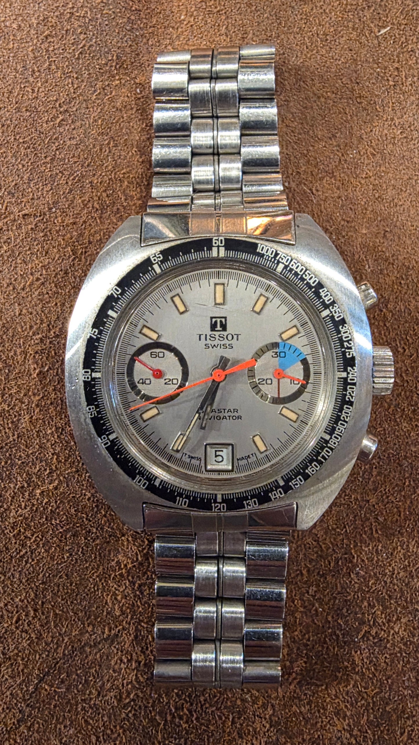 Tissot Seastar Navigator Chronograph watch from the 1970s
