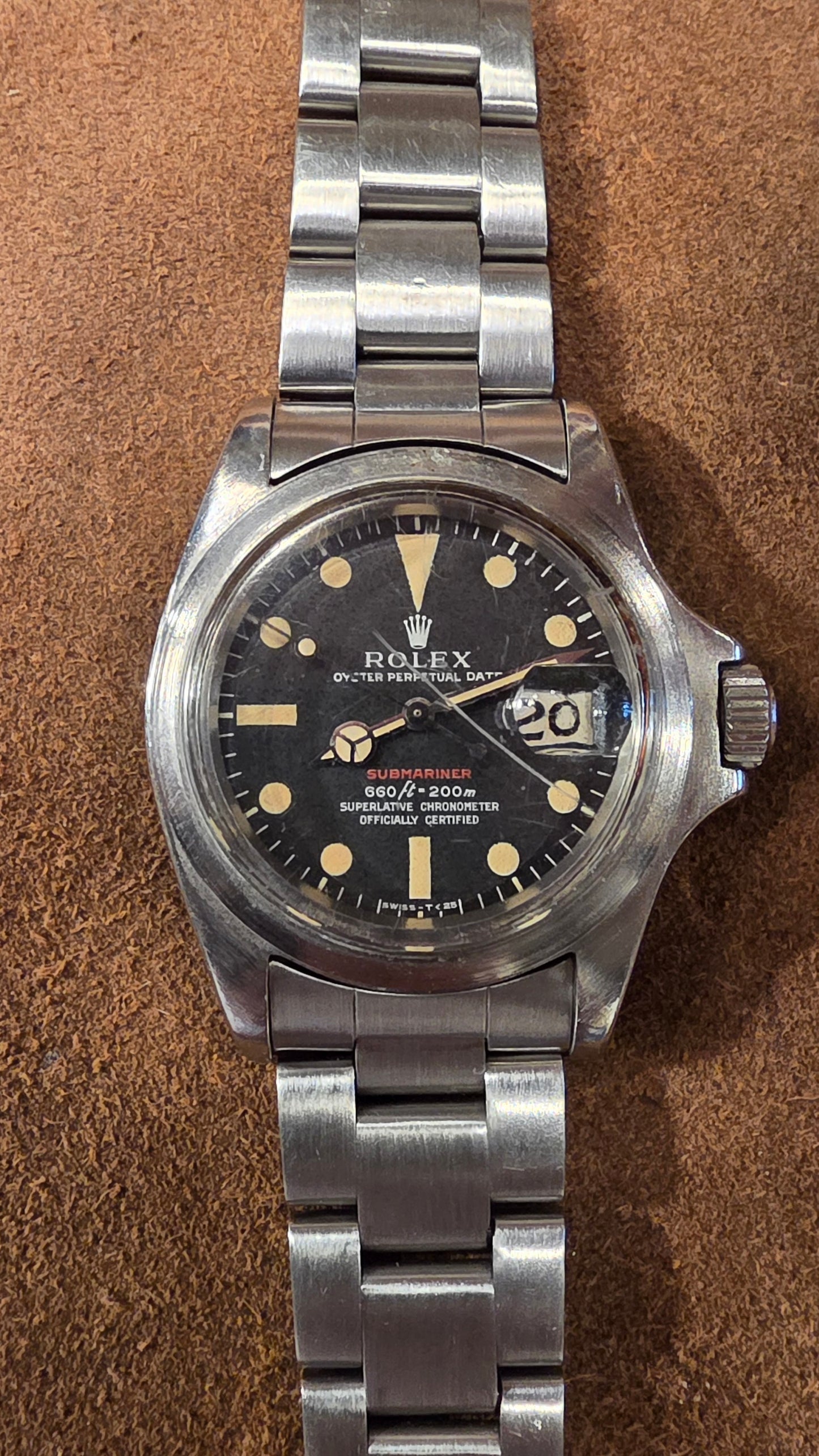 Rolex Red Submariner 1680 watch from 1971