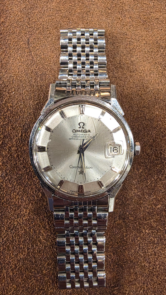 Omega Constellation Pie Pan in steel watch from the 1960s