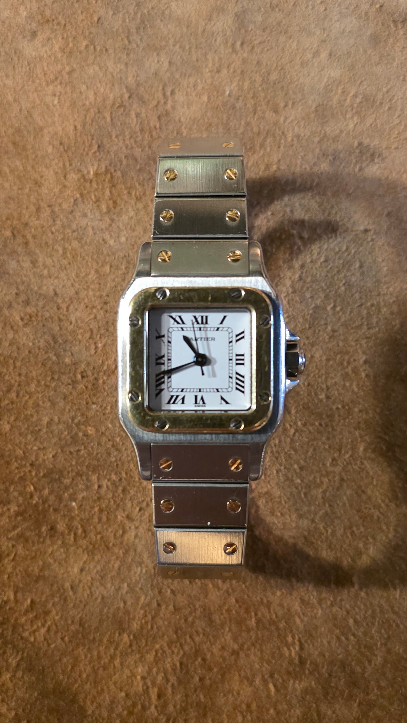 Cartier Santos watch from the 1980s