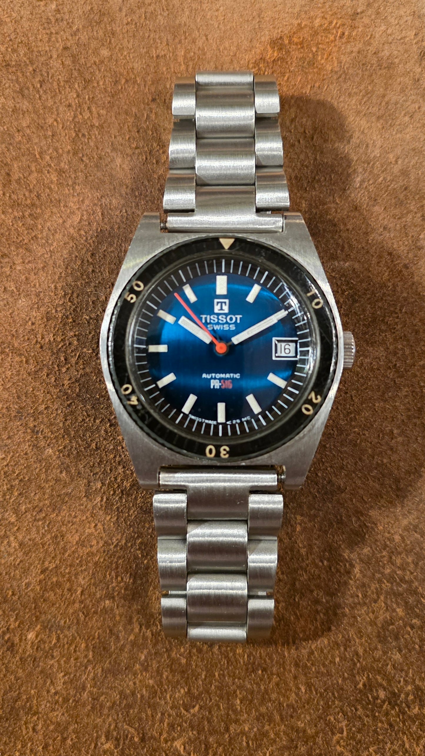 Tissot PR 516 Roger Moore watch from 1973