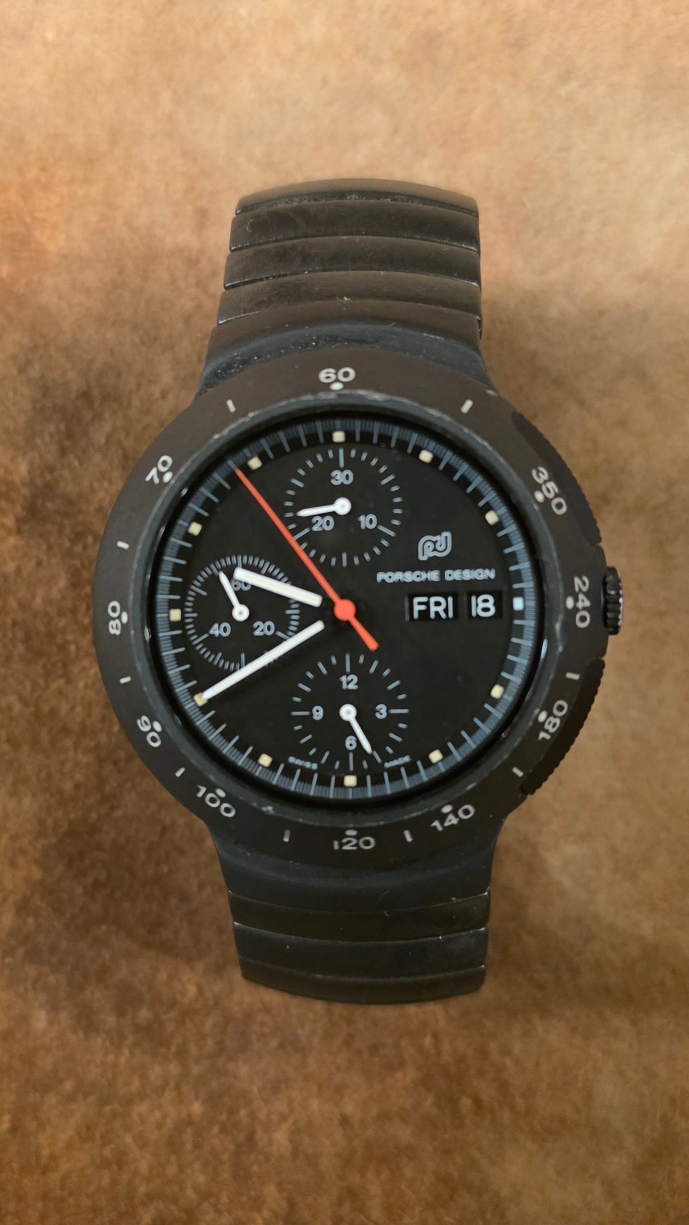 Iwc 3701 Porsche Design watch from the 1980s