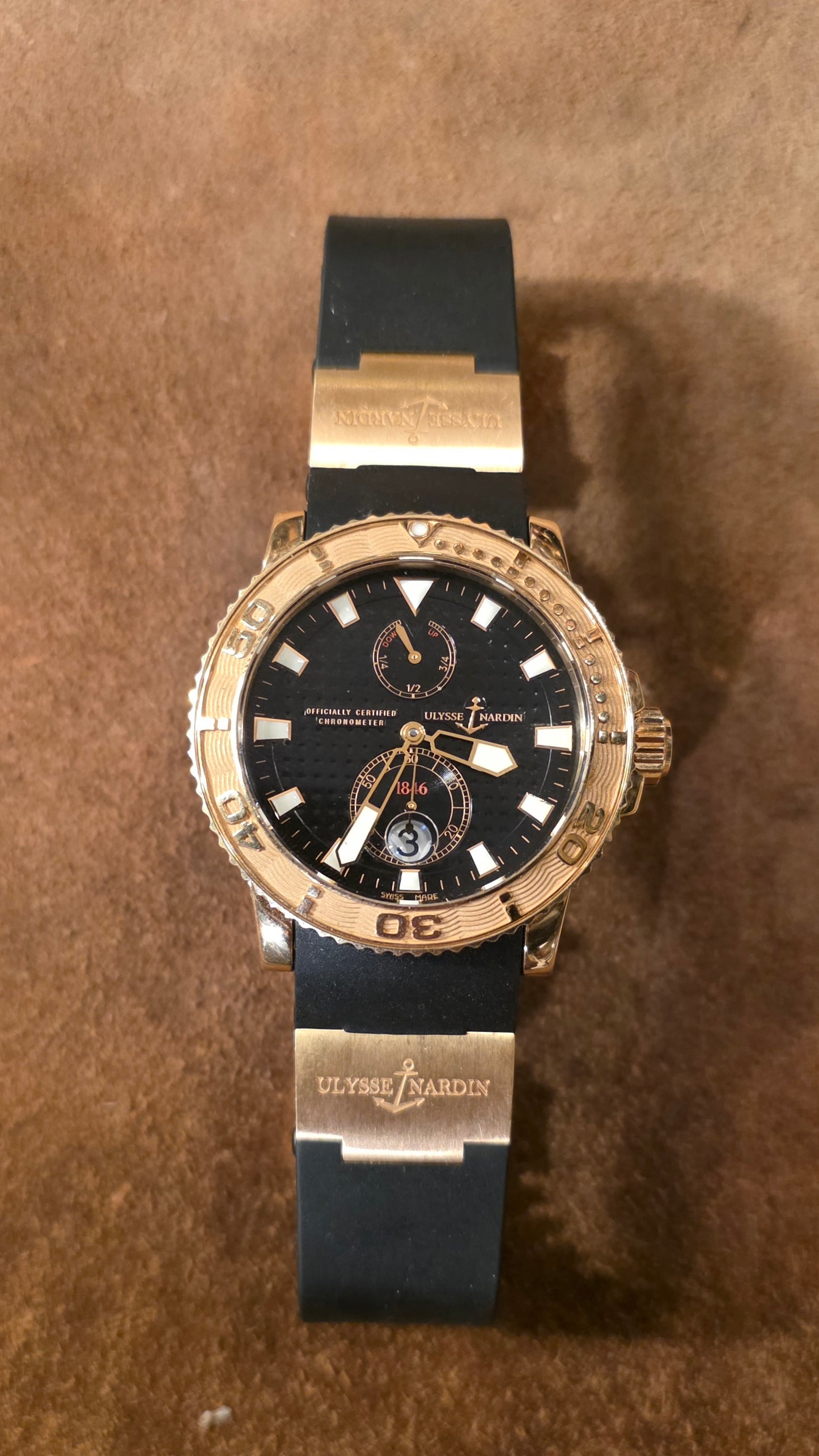 Ulysse Nardin Marine Diver 266 33 3A/92 watch from the 2000s