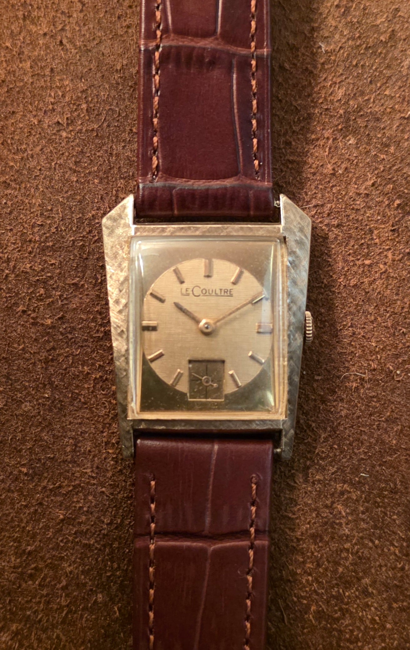 Lecoultre Asymeterical watch from the 1950s