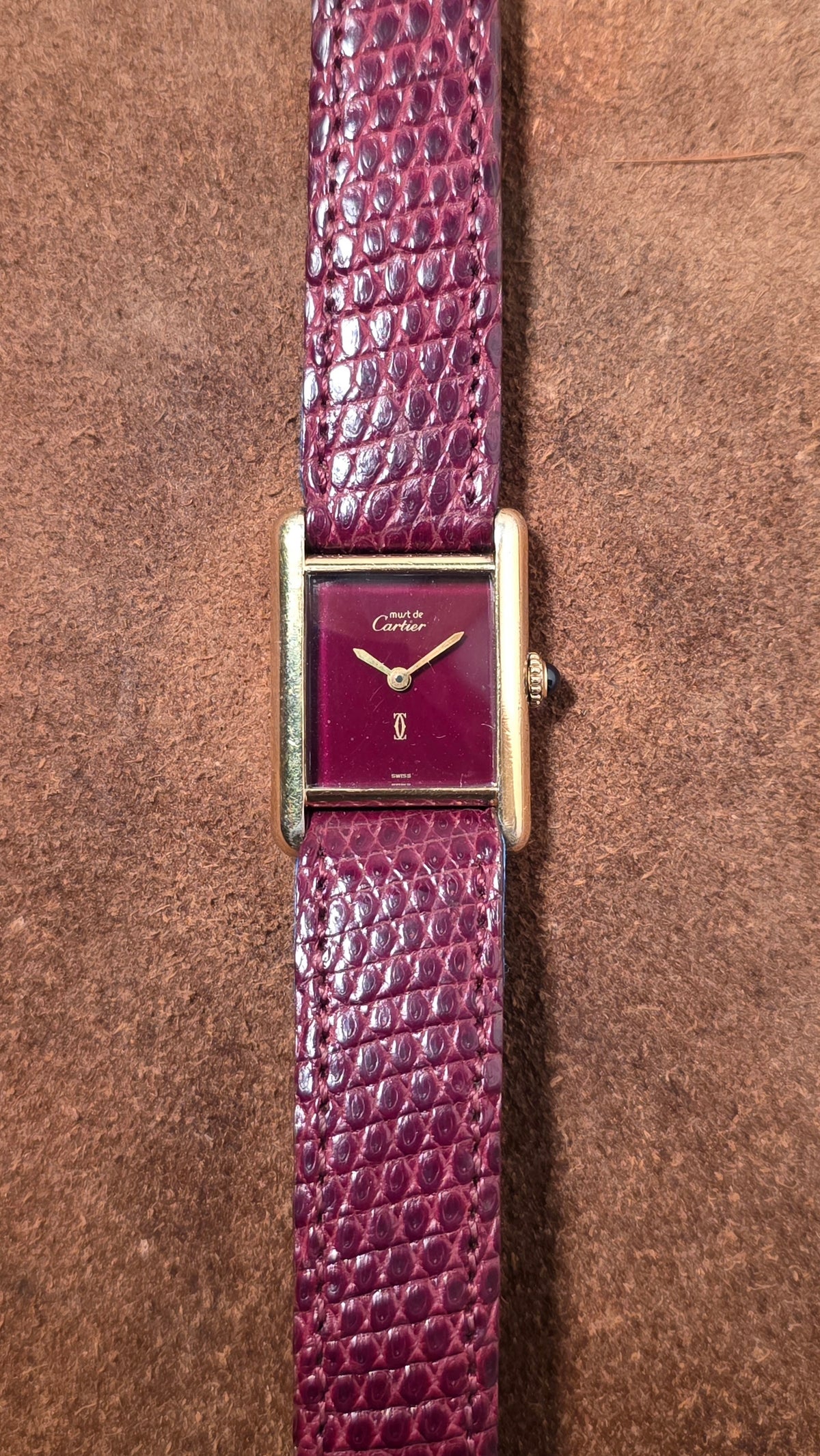 Cartier Vermil Tank watch from the 1990s