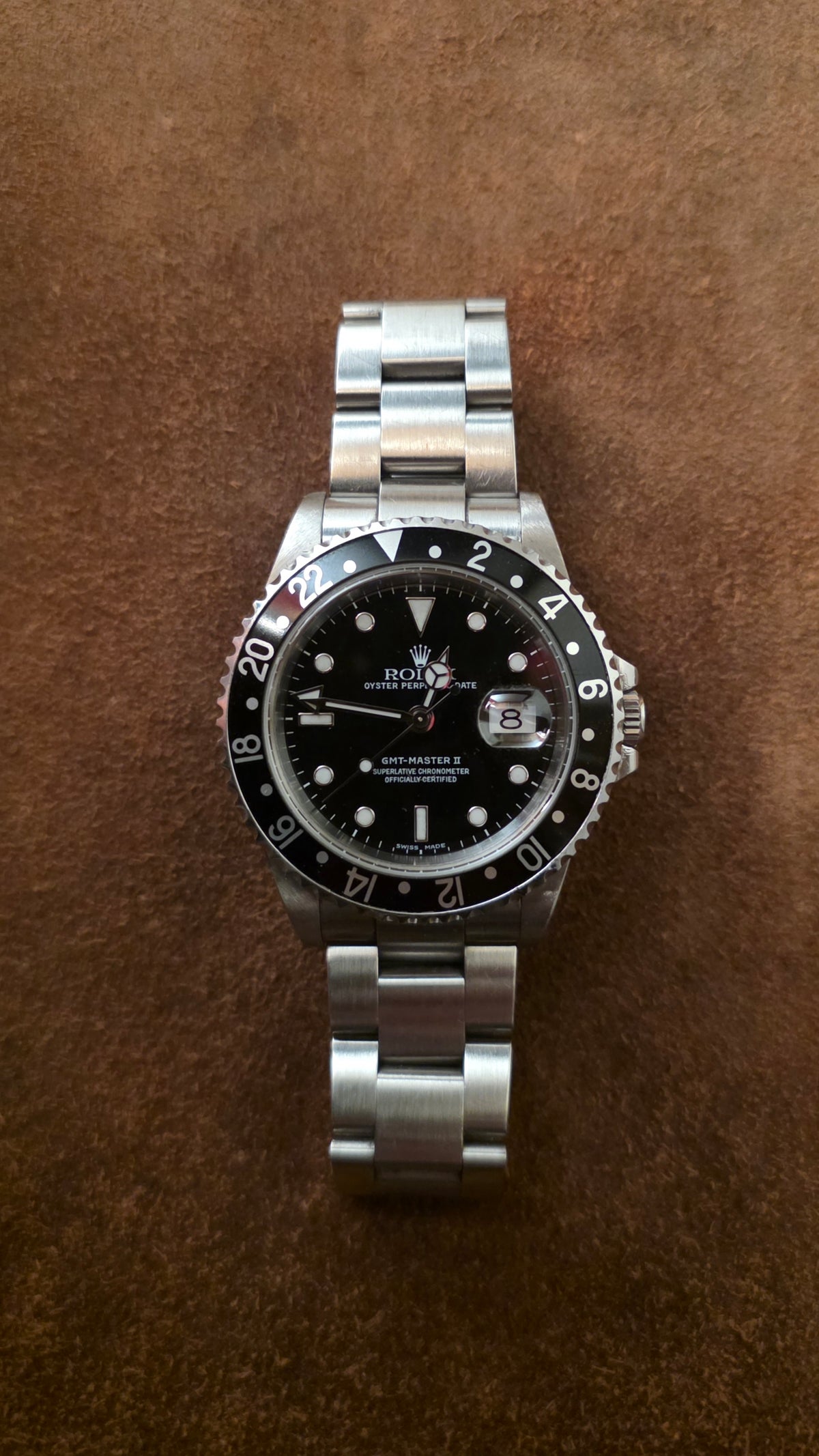 Rolex 16710 GMT Master II watch from 2000