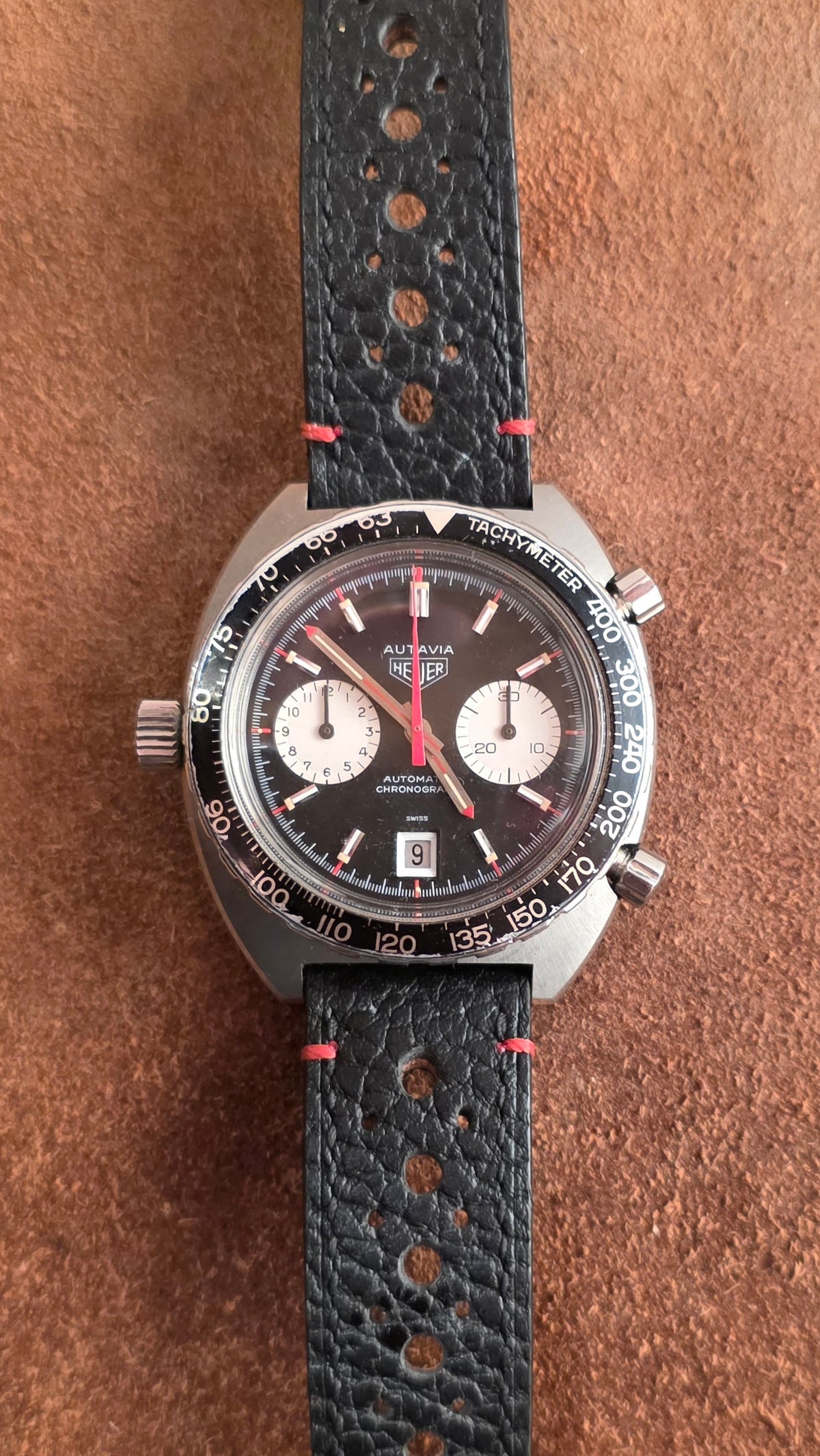 Heuer Autavia 1163 watch from the early 1970s