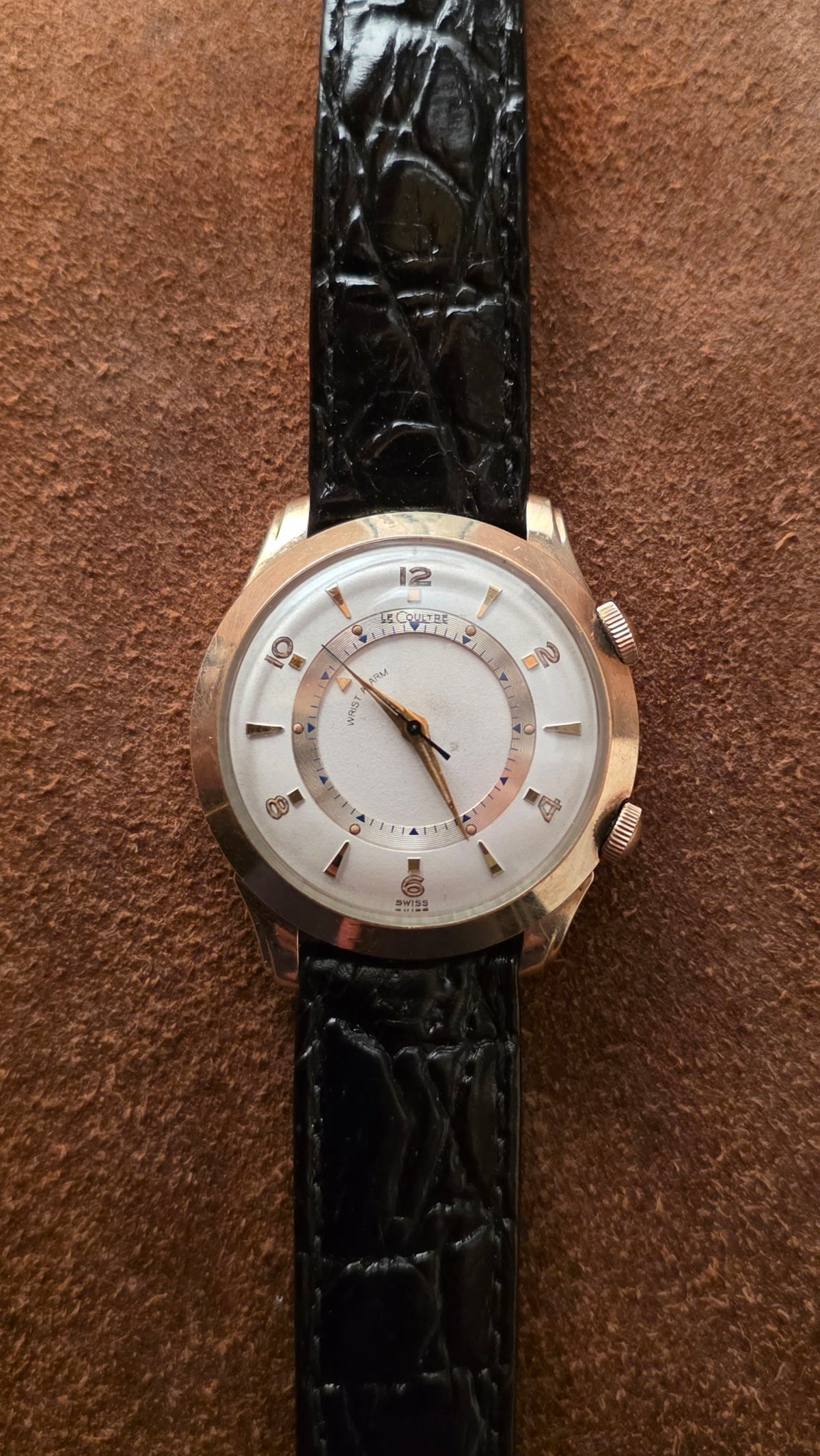 Lecoultre Wrist Alarm watch from the 1950s
