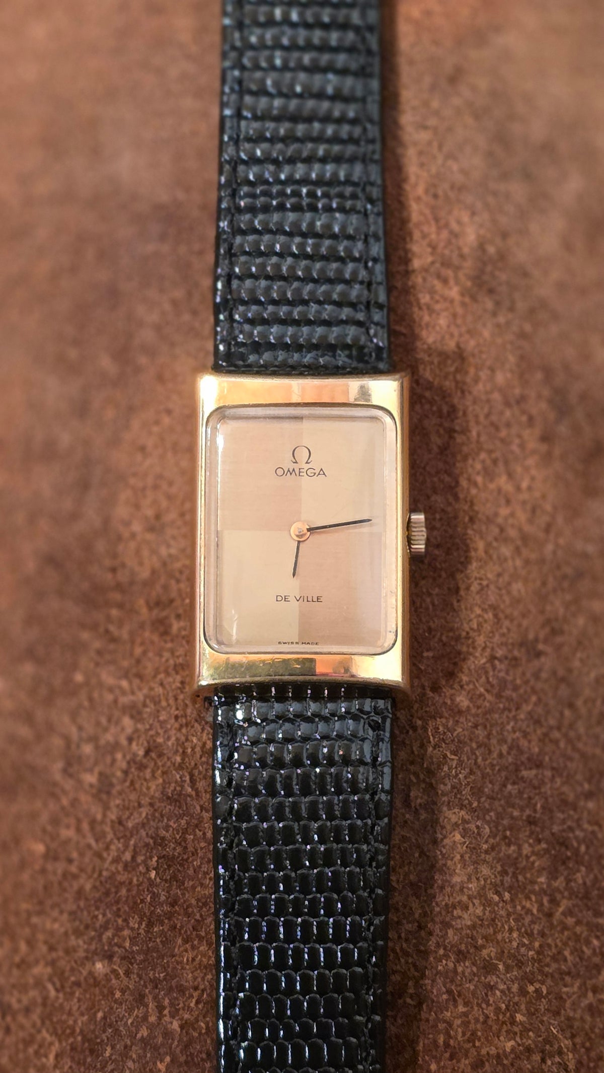 Omega Deville Tank watch from the 1990s.