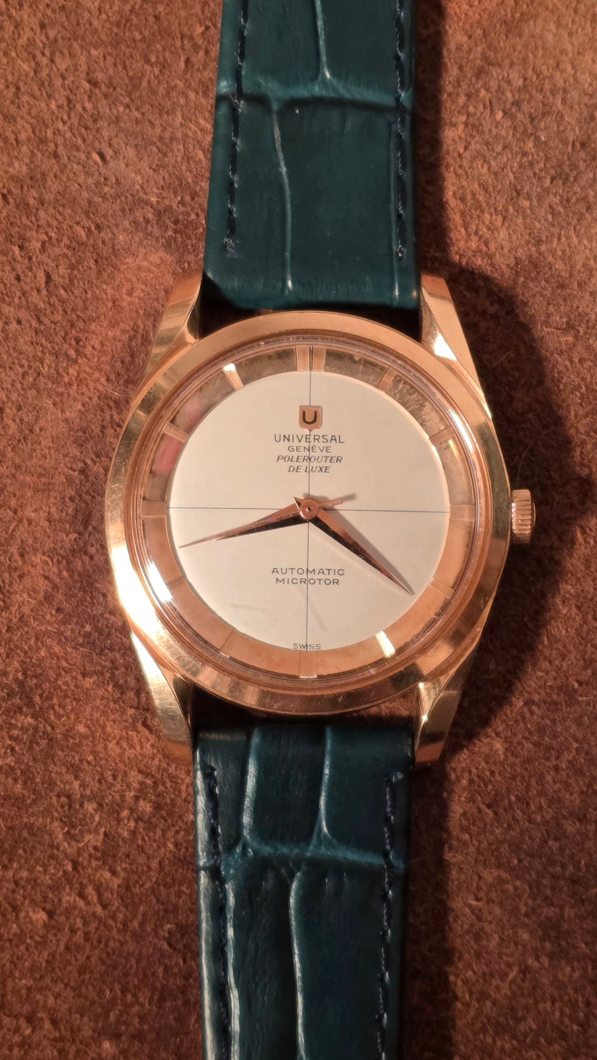 Universal Geneve Polerouter watch from the 1950s