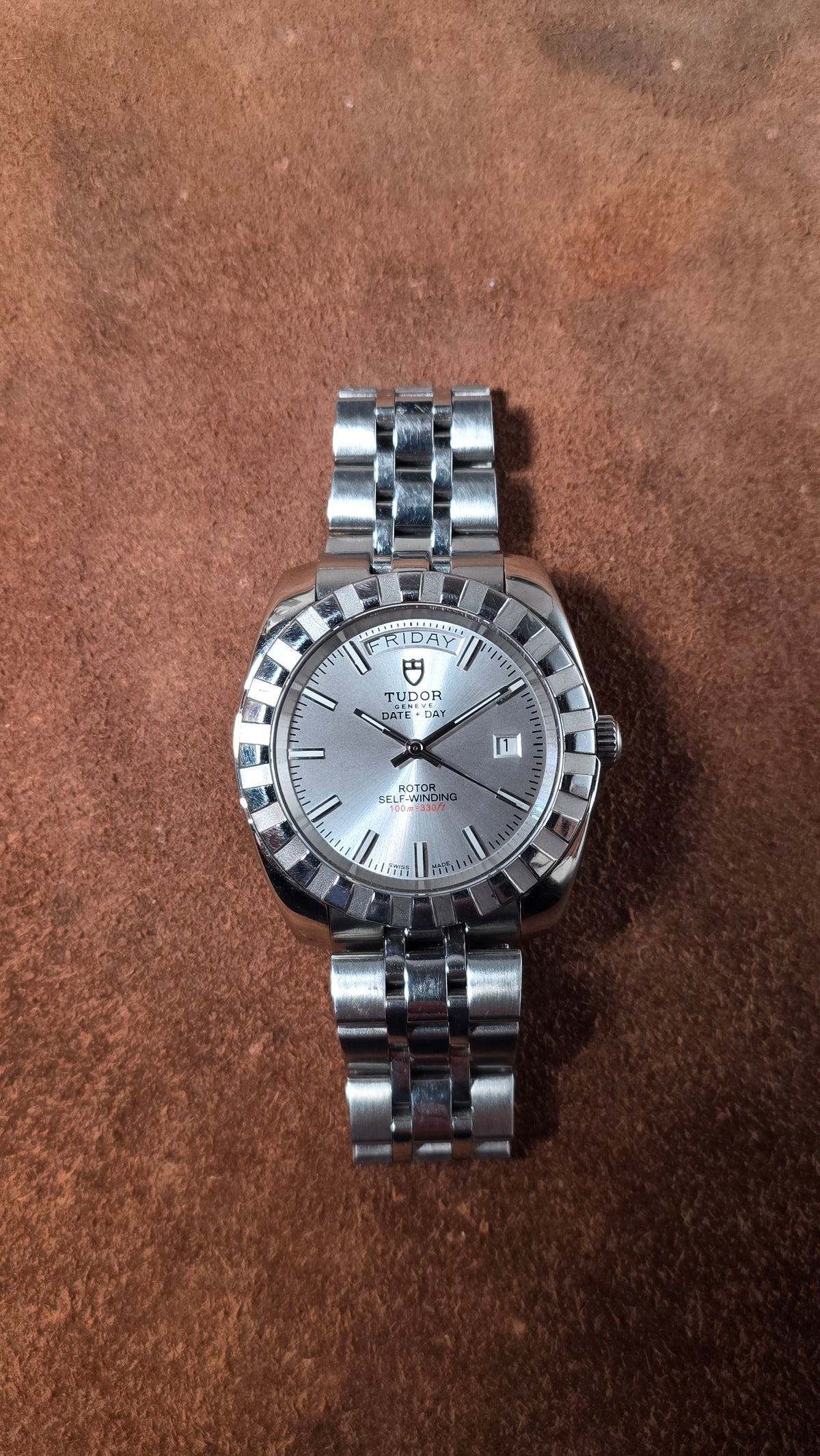 Tudor Classic Date Day 23010 watch from the 2000s