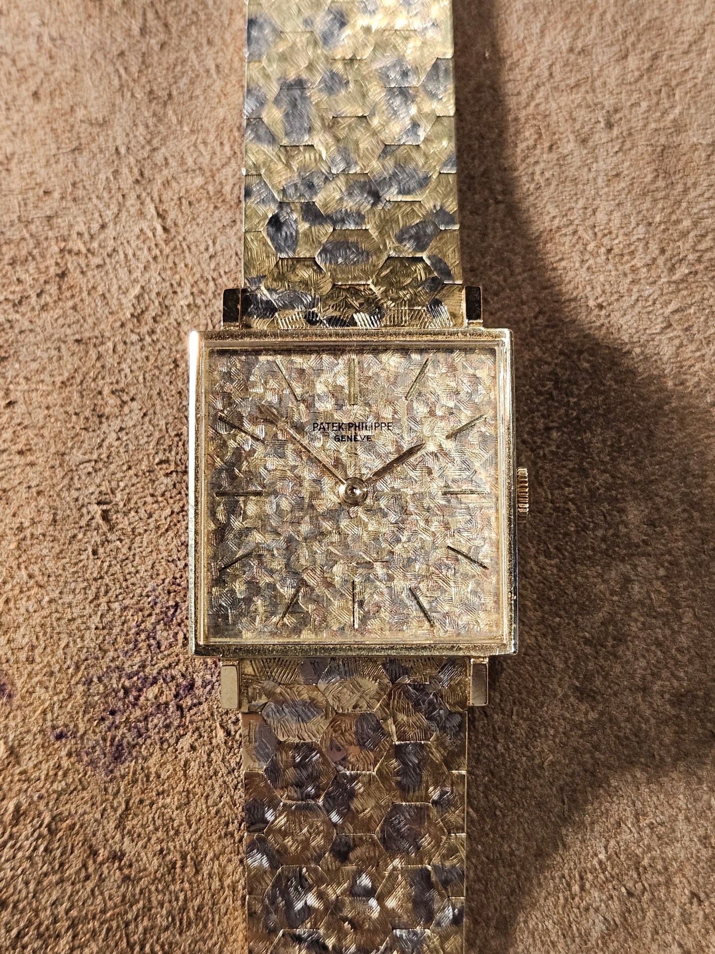 Patek Philippe 3430/1. 18kt Tricolor watch from the 1970s.