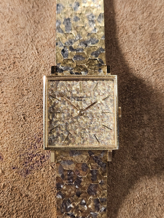 Patek Philippe 3430/1. 18kt Tricolor watch from the 1970s.