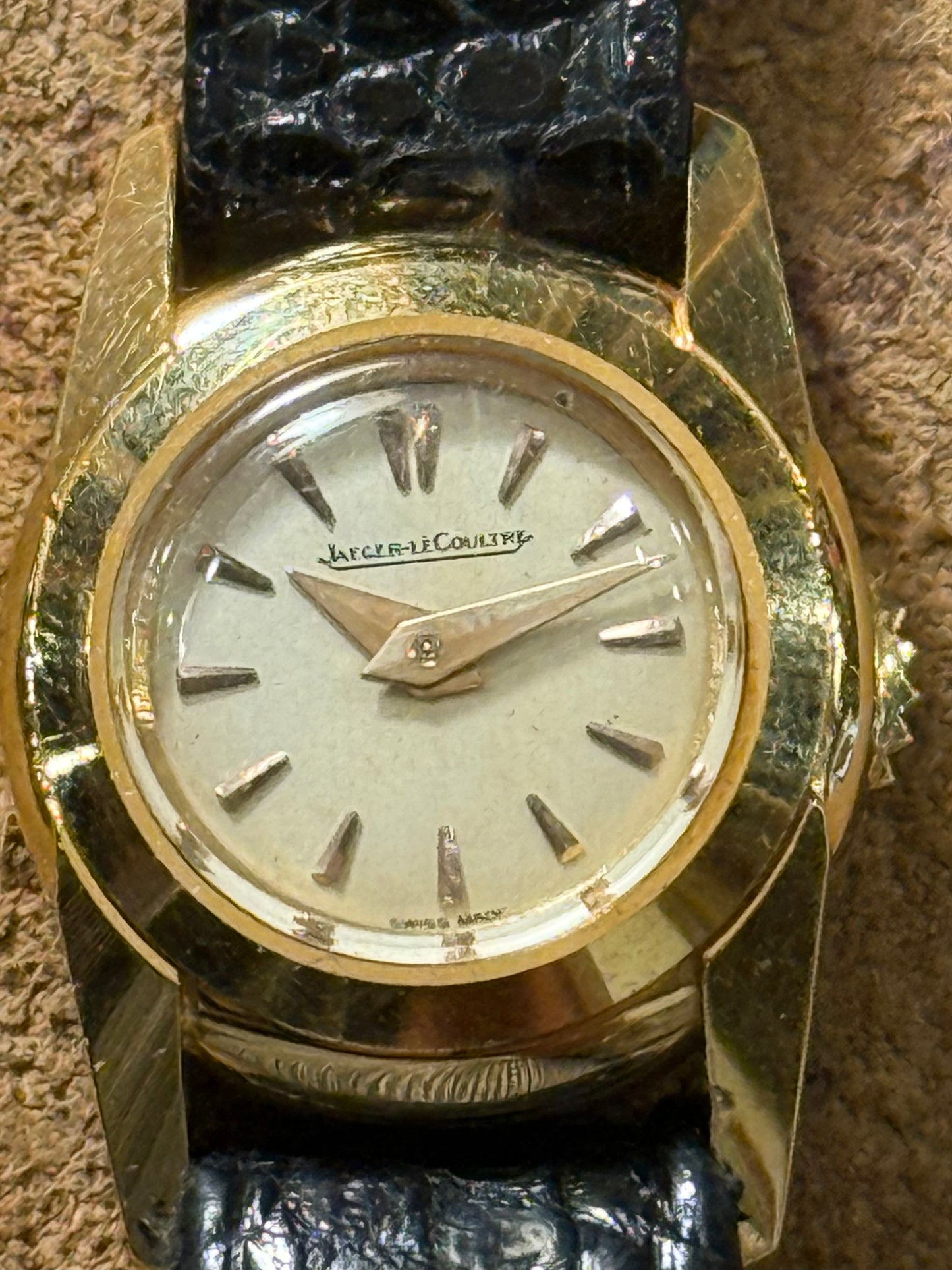 Jaeger Lecoultre new old stock 18kt lady’s Ref 1534 from the 1950s watch.