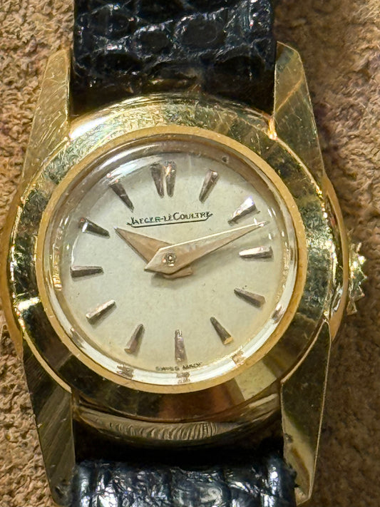 Jaeger Lecoultre new old stock 18kt lady’s Ref 1534 from the 1950s watch.